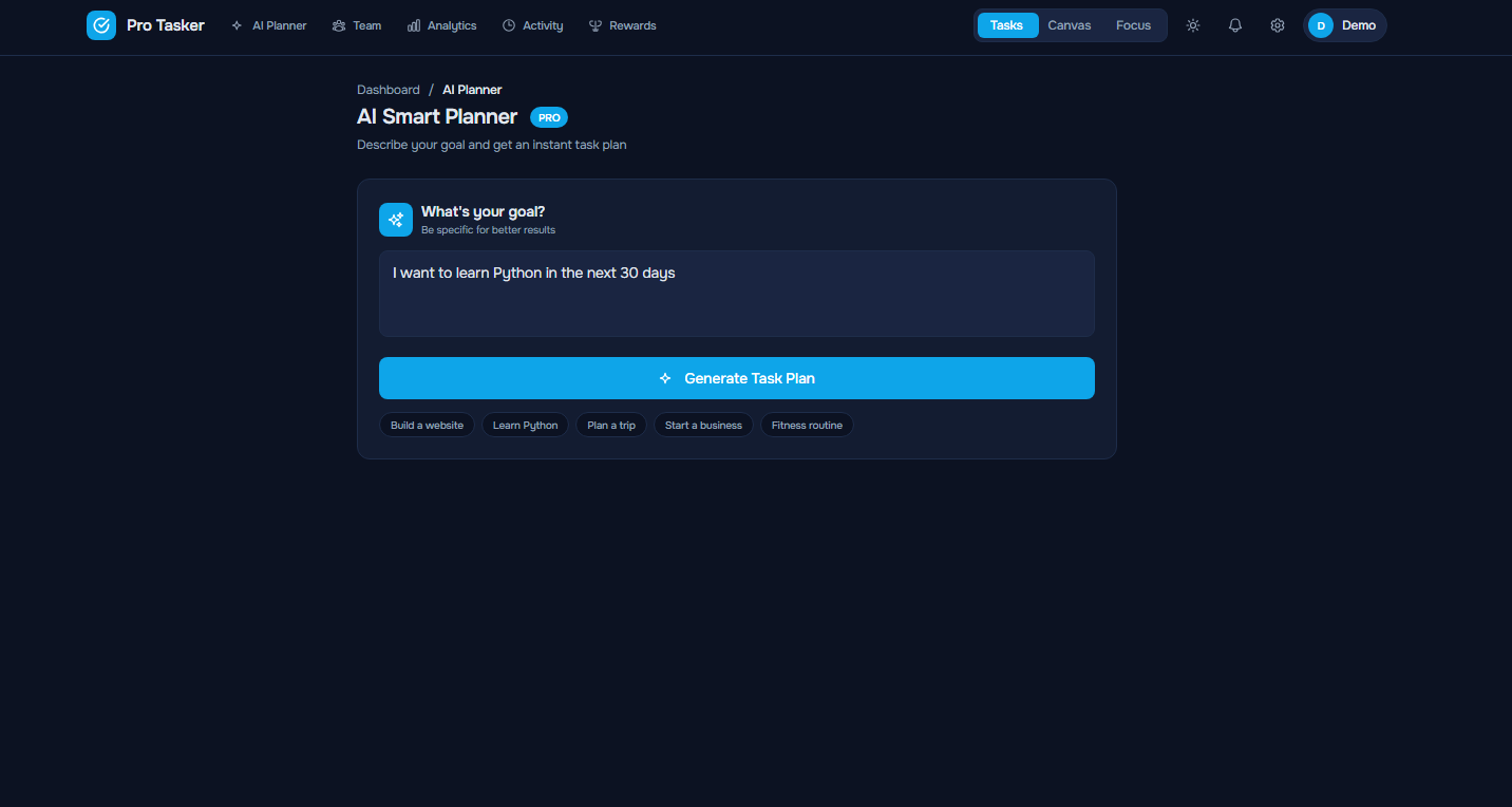 Pro Tasker background preview